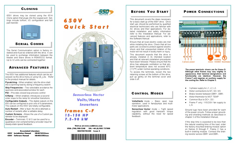 SSD DRIVES 650V QUICK START Pdf Download ManualsLib