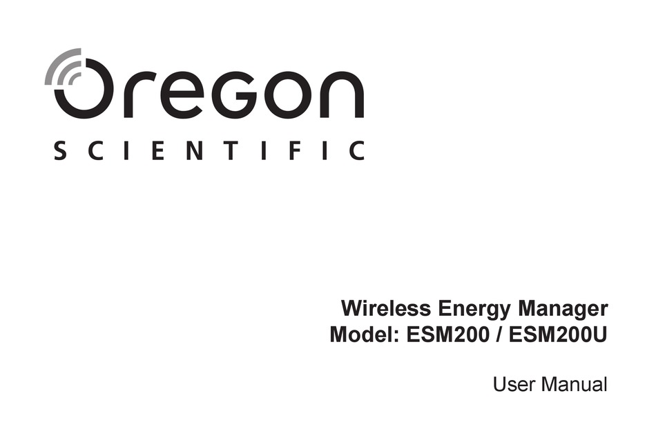 User manual Oregon Scientific EMR211 (English - 98 pages)