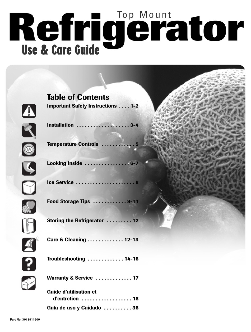 MAYTAG W10153840A REFRIGERATOR USE & CARE MANUAL Pdf Download | ManualsLib