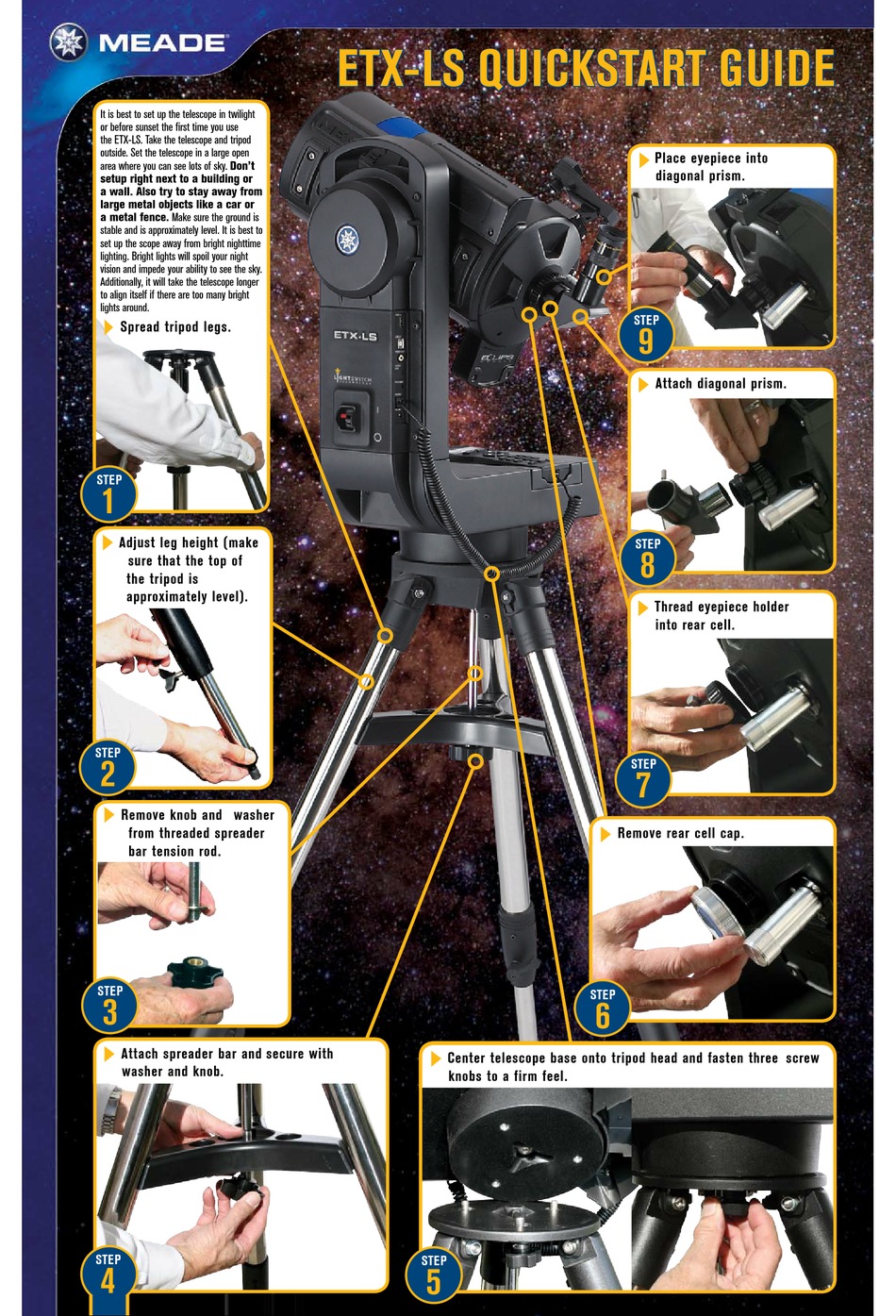 MEADE ETXLS QUICK START MANUAL Pdf Download ManualsLib