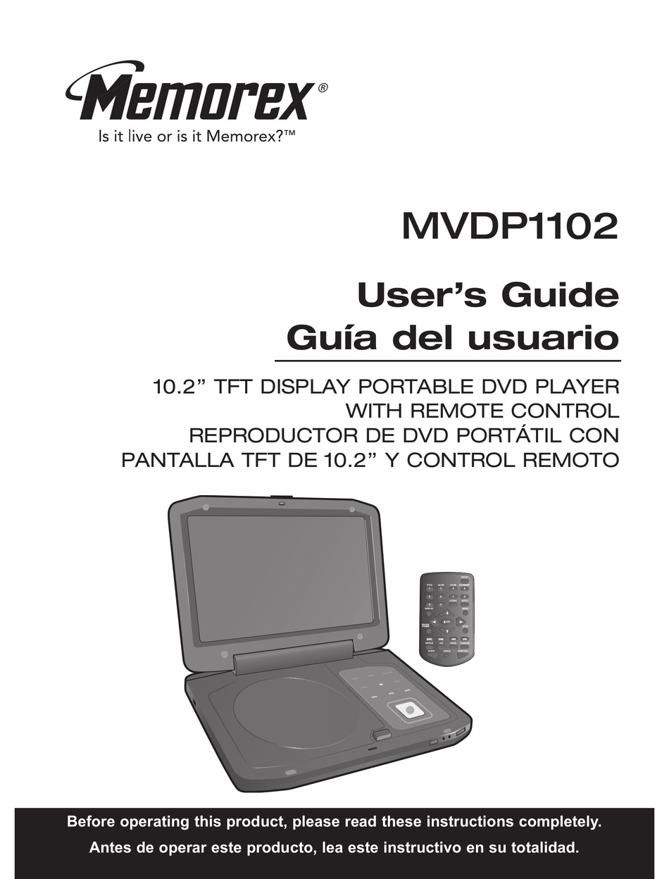 MEMOREX MVDP1102 USER MANUAL Pdf Download ManualsLib