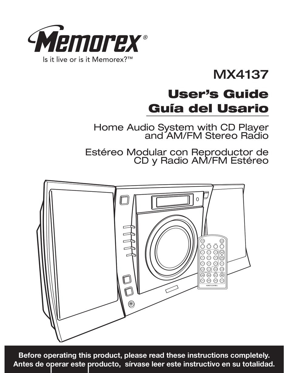 MEMOREX MX4137 USER MANUAL Pdf Download | ManualsLib