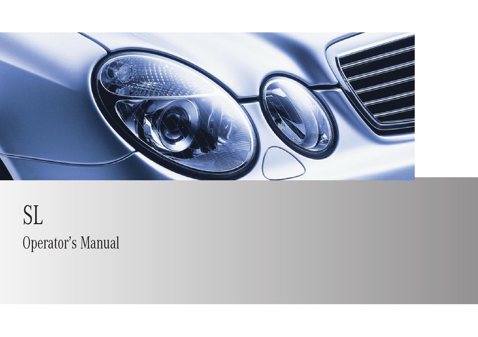 Mercedes Benz 2009 Sl Class Operator S Manual Pdf Download Manualslib Mercedes Benz 2009 Sl Class Operator S Manual Pdf Download Manualslib