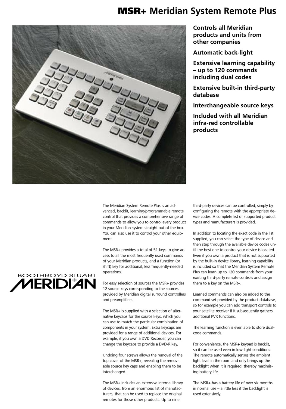 MERIDIAN MSR+ PRODUCT MANUAL Pdf Download | ManualsLib MERIDIAN MSR+ PRODUCT MANUAL Pdf Download | ManualsLib