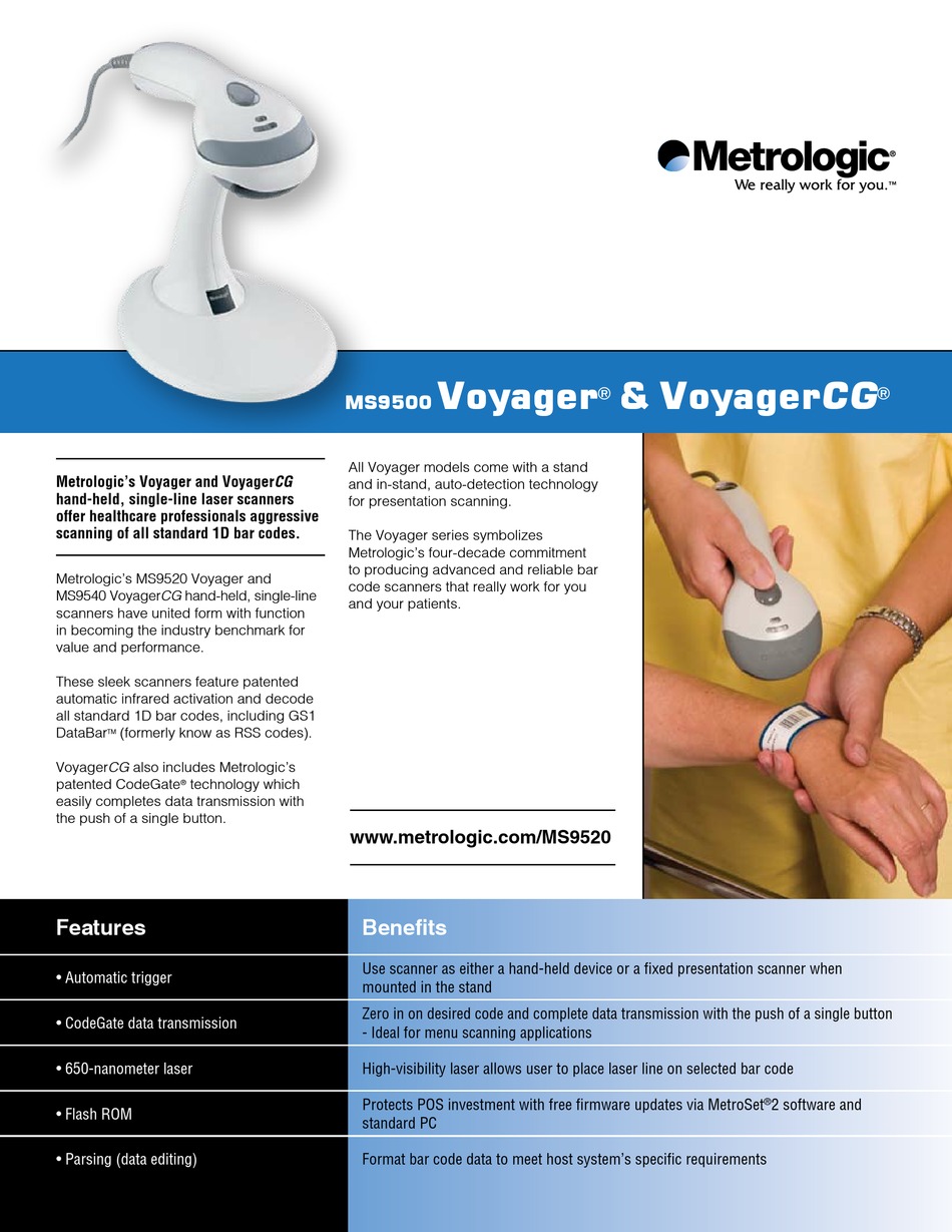 voyager scanner ms9520 manual