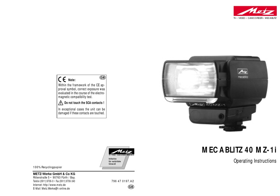 metz m400 manual