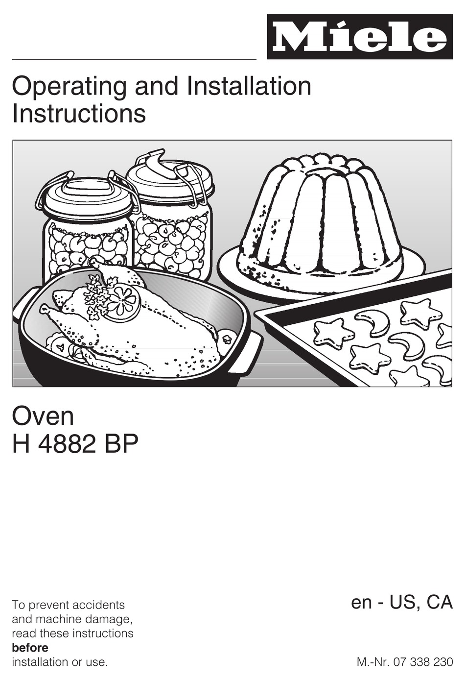MIELE H4882BP OPERATING AND INSTALLATION INSTRUCTIONS Pdf Download
