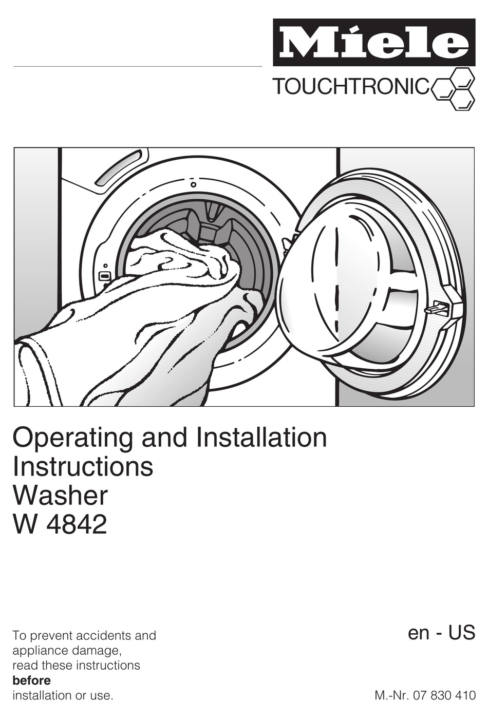 miele touchtronic washer