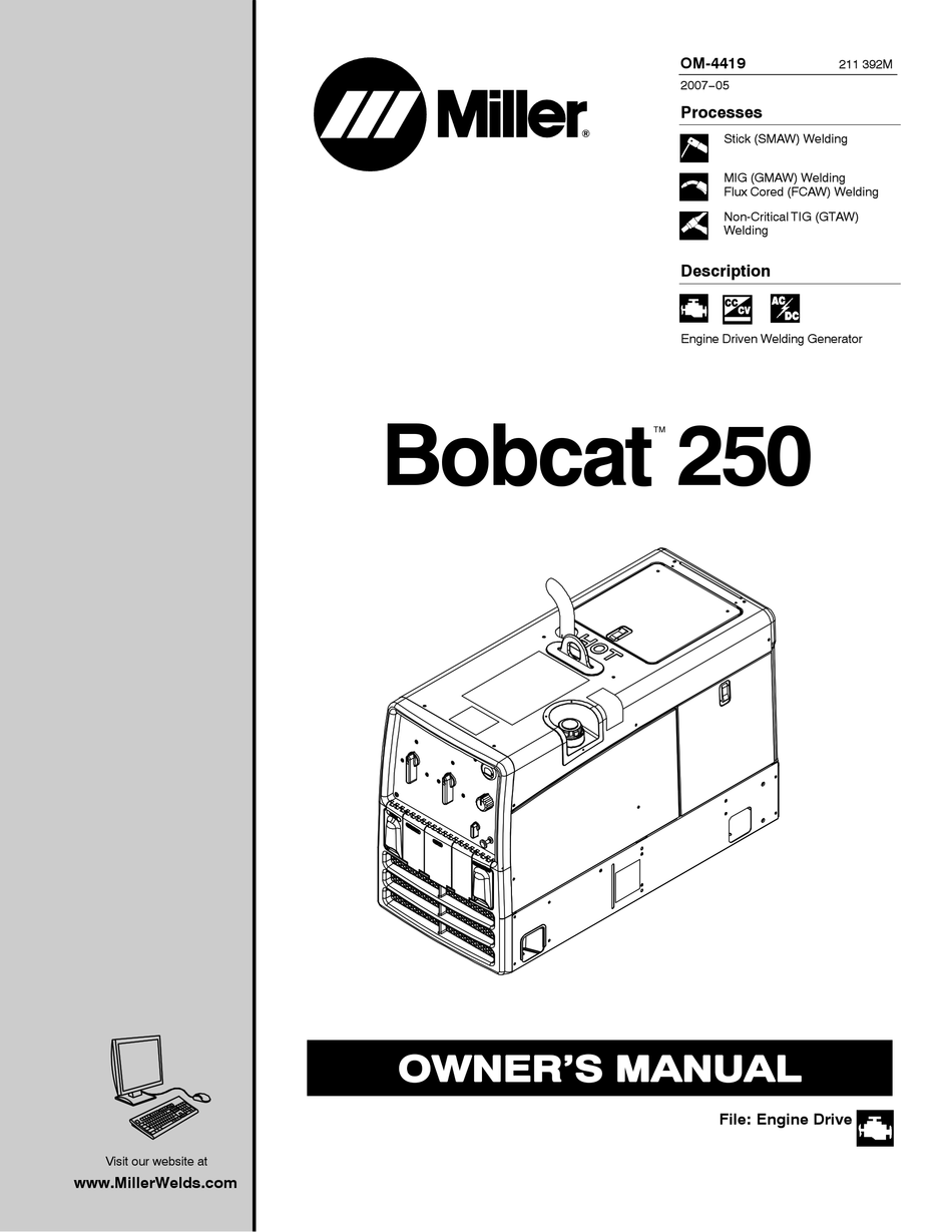 Miller Bobcat 250 Wiring Schematic - Wiring Diagram and Schematic