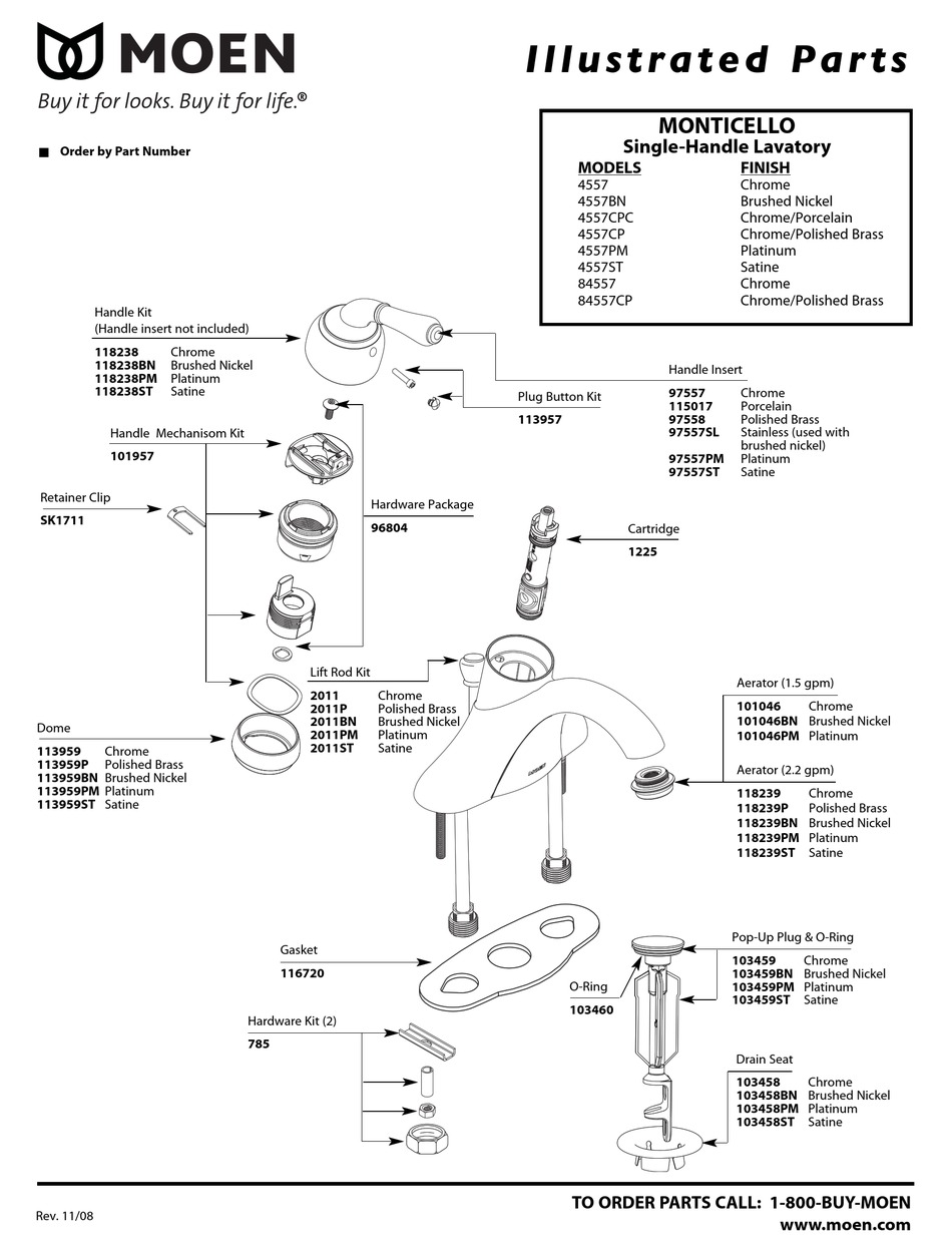 Moen 2 Handle Bathroom Faucet Parts Diagram Reviewmotors.co