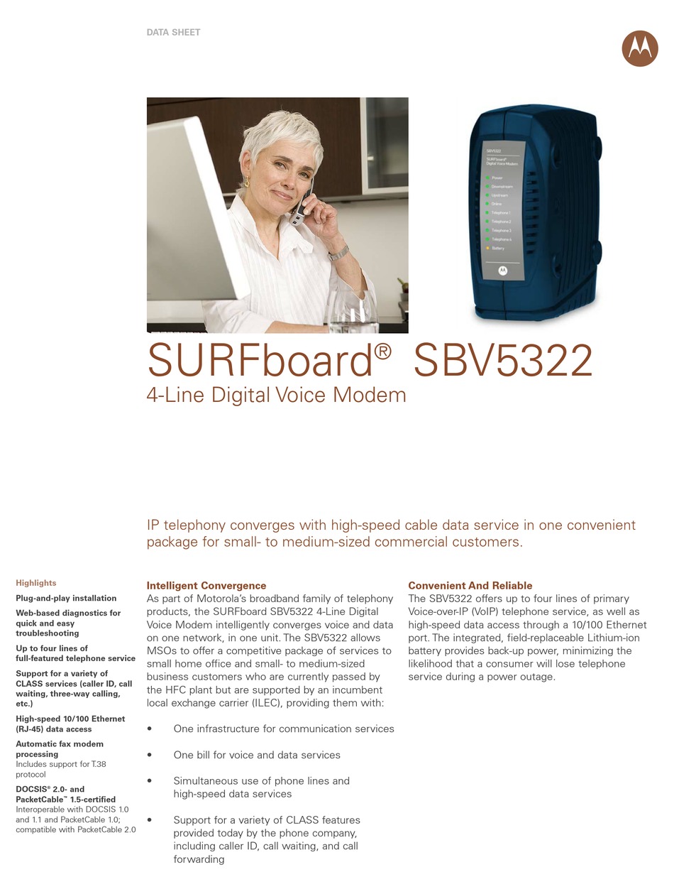 sbv5322 modem