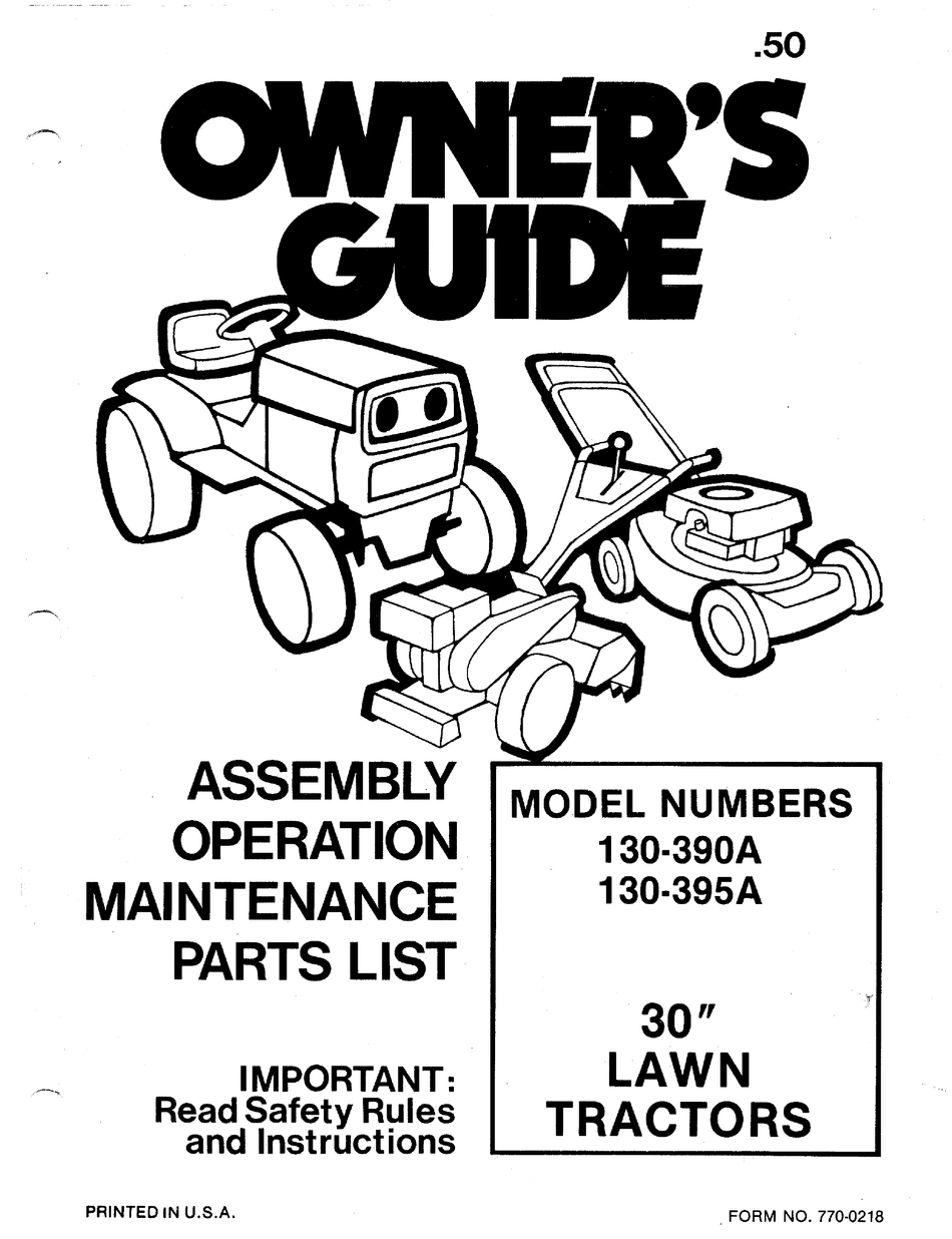 mtd service manual