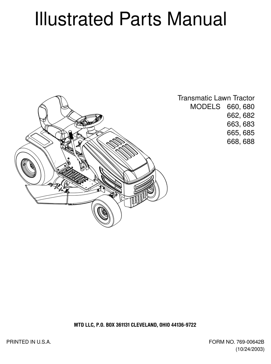 MTD 660 ILLUSTRATED PARTS MANUAL Pdf Download | ManualsLib  Yard Machine 12.5 Hp 38 Inch Mower Wiring Diagram    ManualsLib