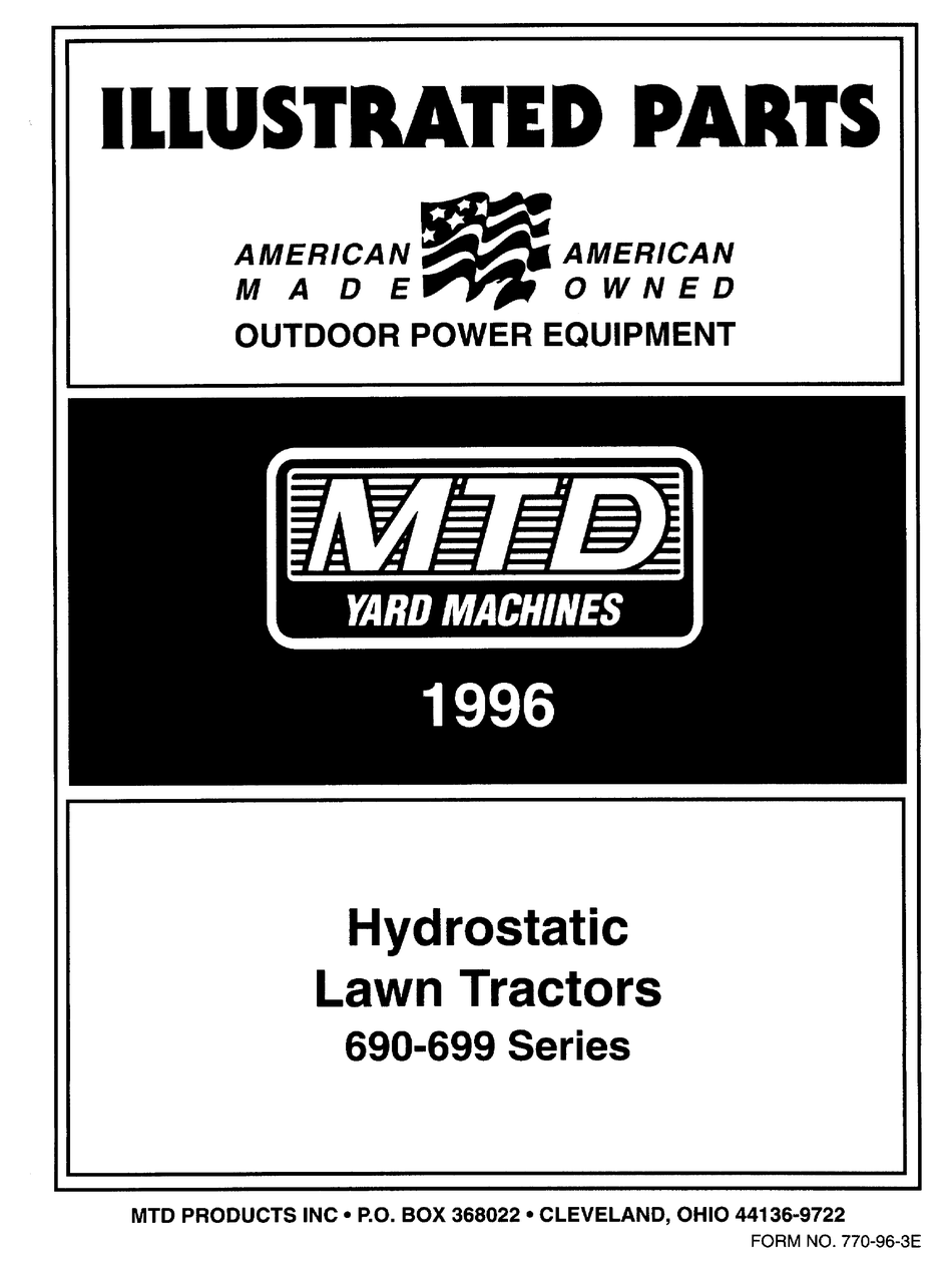 Mtd yard machine online parts