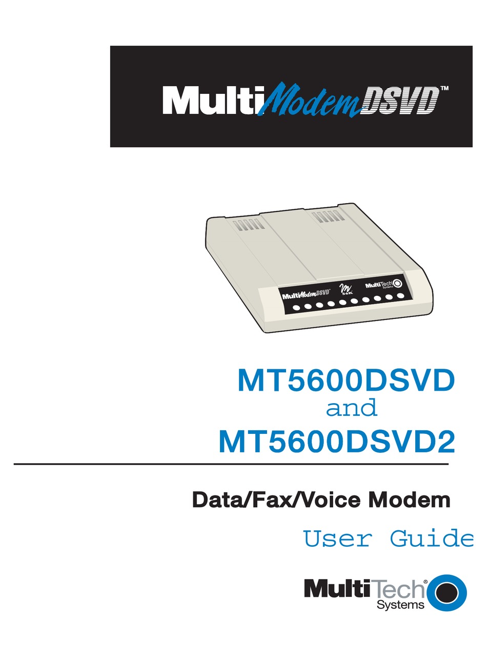 MULTITECH MULTIMODEM MT5600DSDV2 USER MANUAL Pdf Download ManualsLib