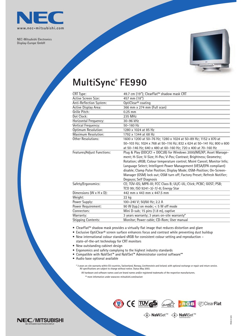 betson 27 multisync specifications