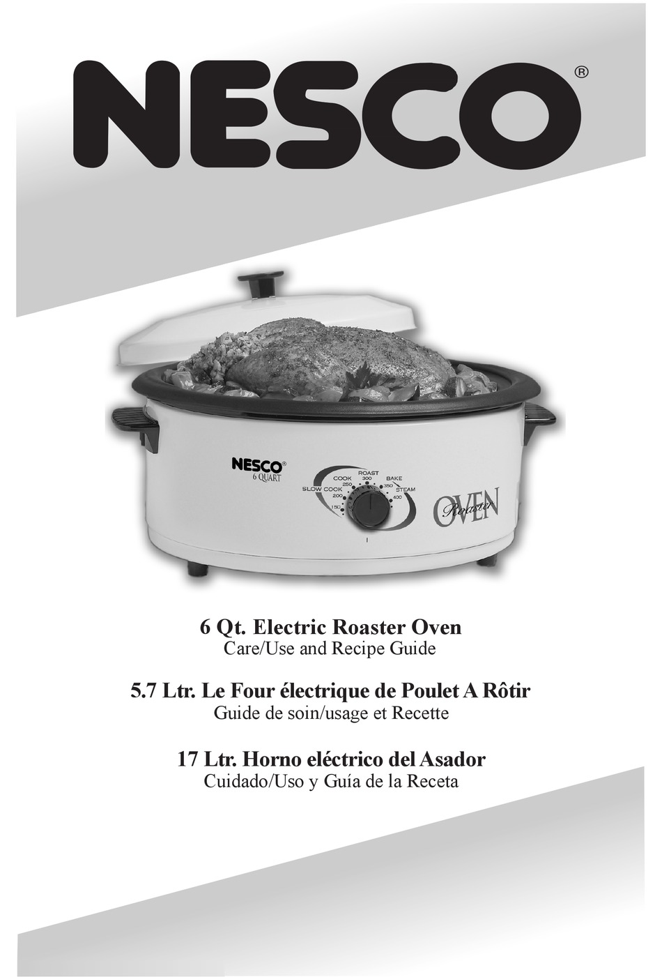 NESCO ELECTRIC ROASTER OVEN USE AND CARE MANUAL Pdf Download ManualsLib