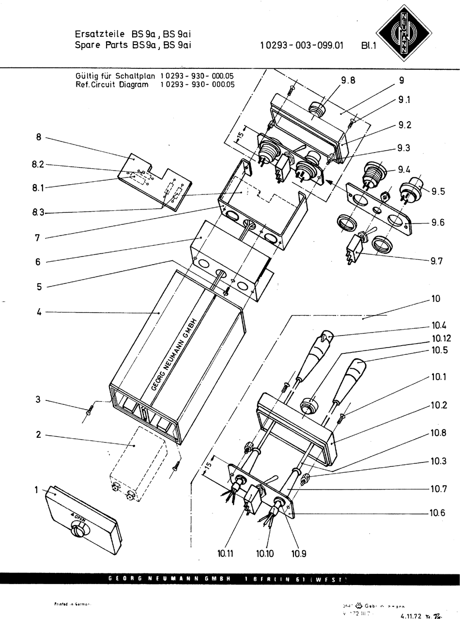 NEUMANN BS 9A SPARE PARTS Pdf Download ManualsLib