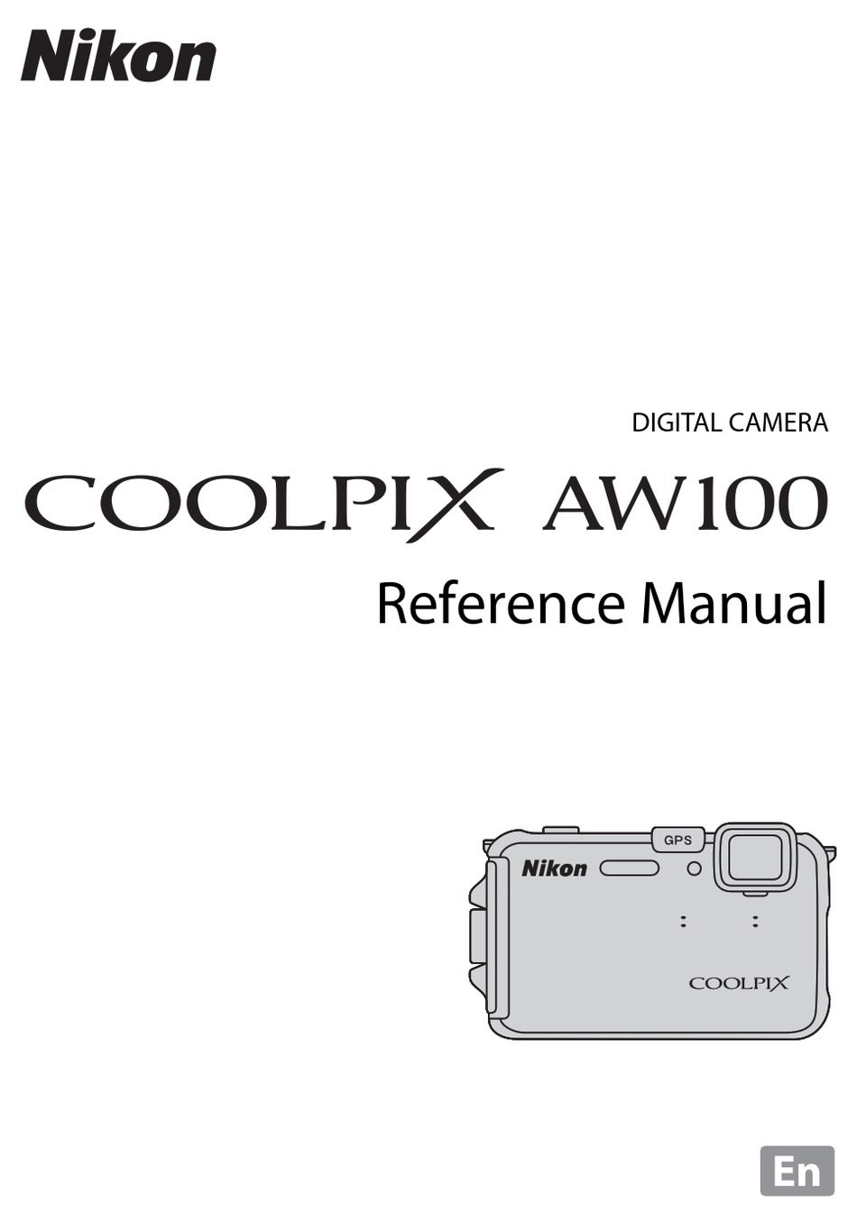 NIKON COOLPIX AW110 CAMERA PRINTED INSTRUCTION MANUAL USER GUIDE 252 PAGES 