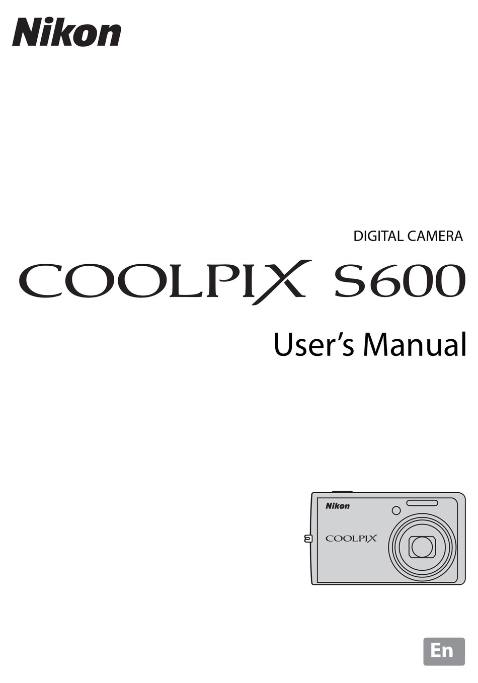 NIKON COOLPIX S600 USER MANUAL Pdf Download | ManualsLib