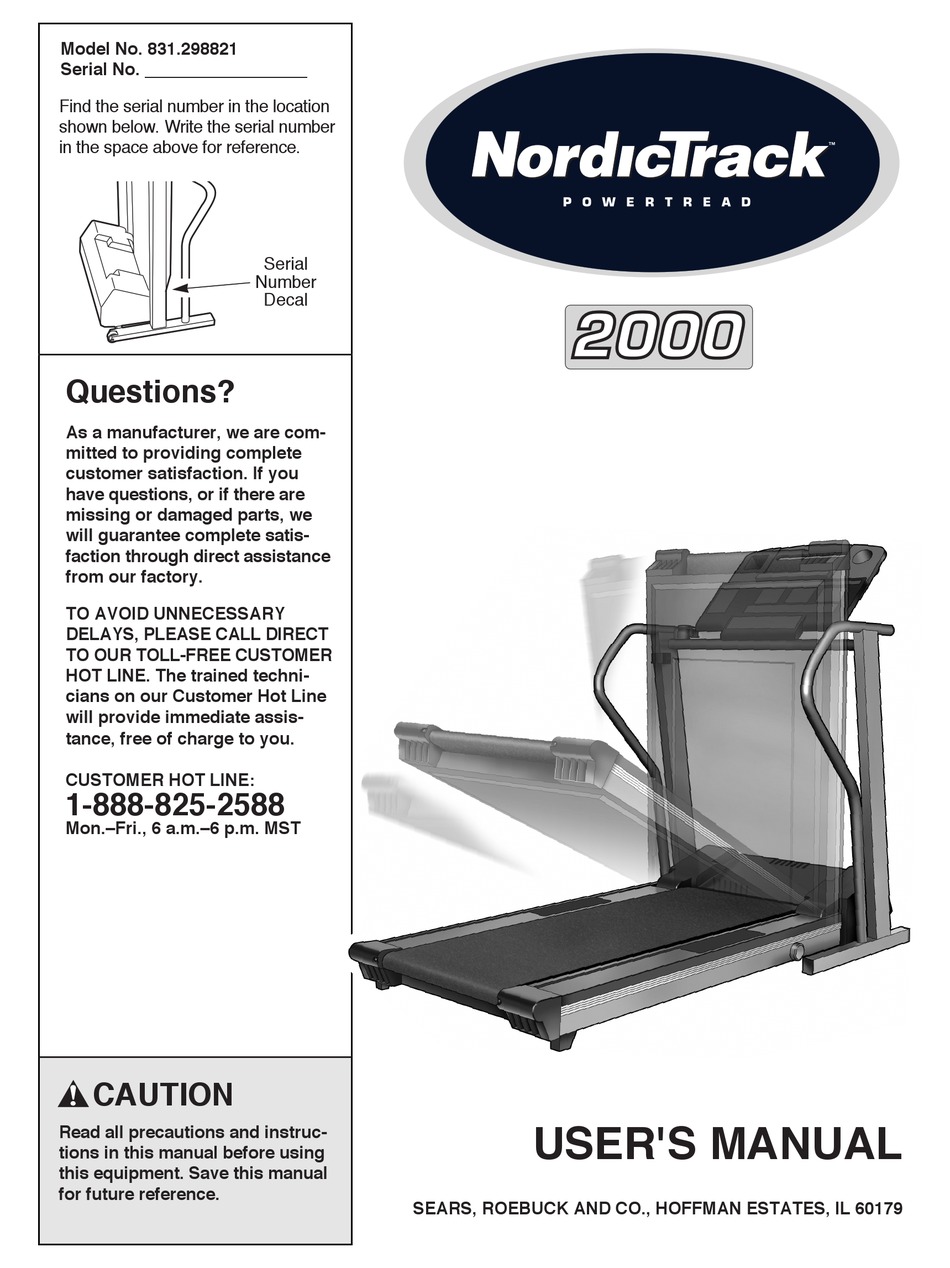 Nordictrack 831 online treadmill