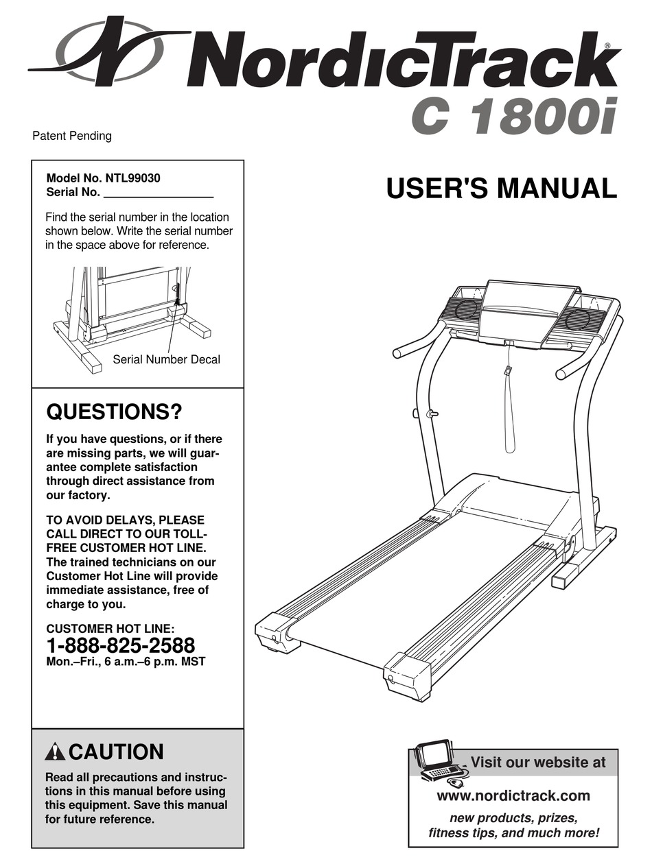 Nordictrack 1800i discount