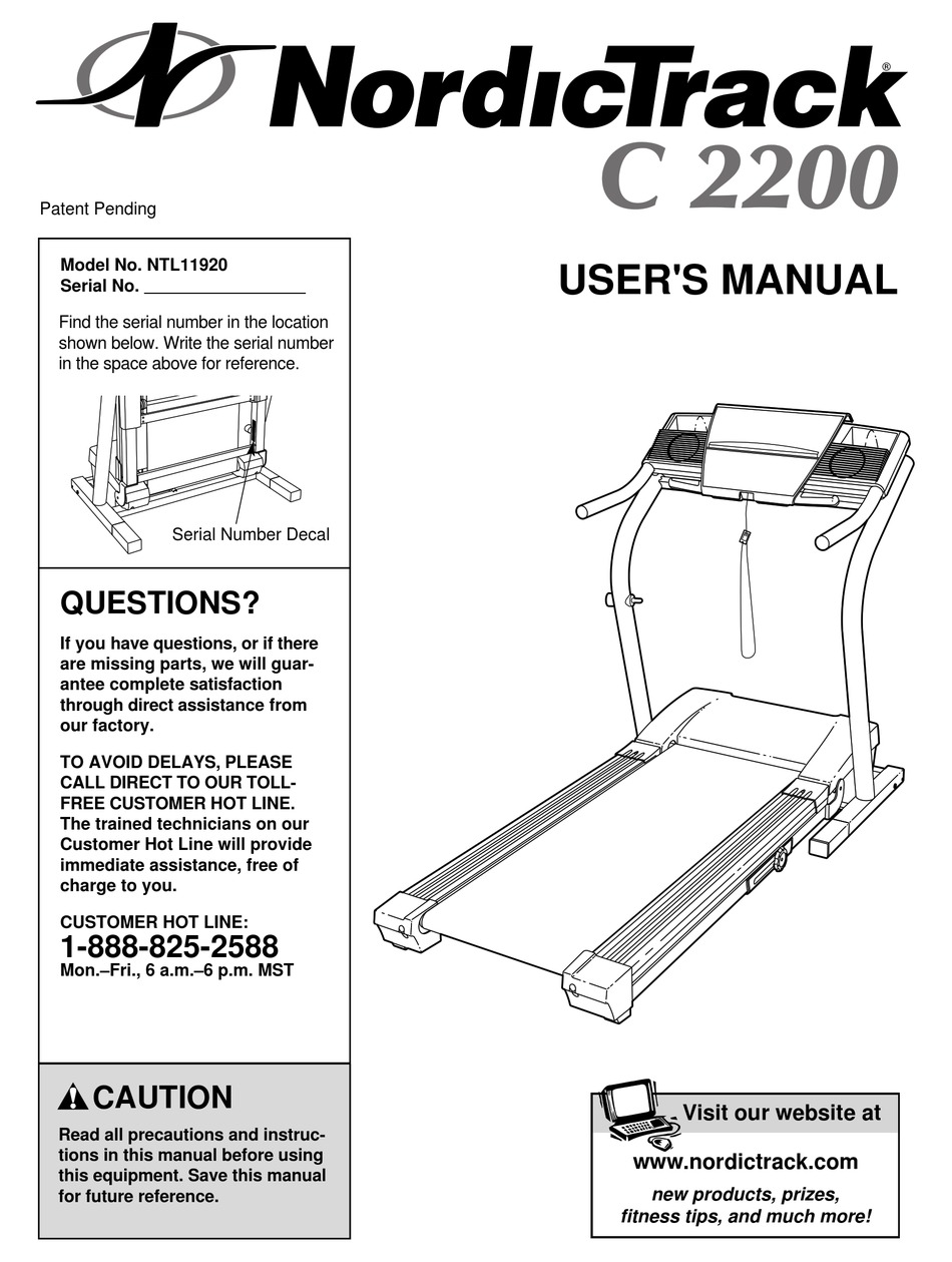 NORDICTRACK NTL11920 USER MANUAL Pdf Download | ManualsLib