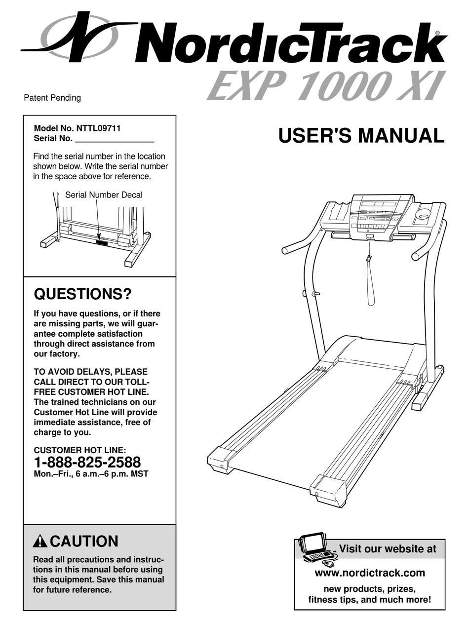 NORDICTRACK NTTL09711 USER MANUAL Pdf Download | ManualsLib