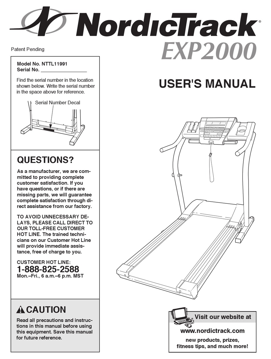 NORDICTRACK NTTL11991 USER MANUAL Pdf Download | ManualsLib