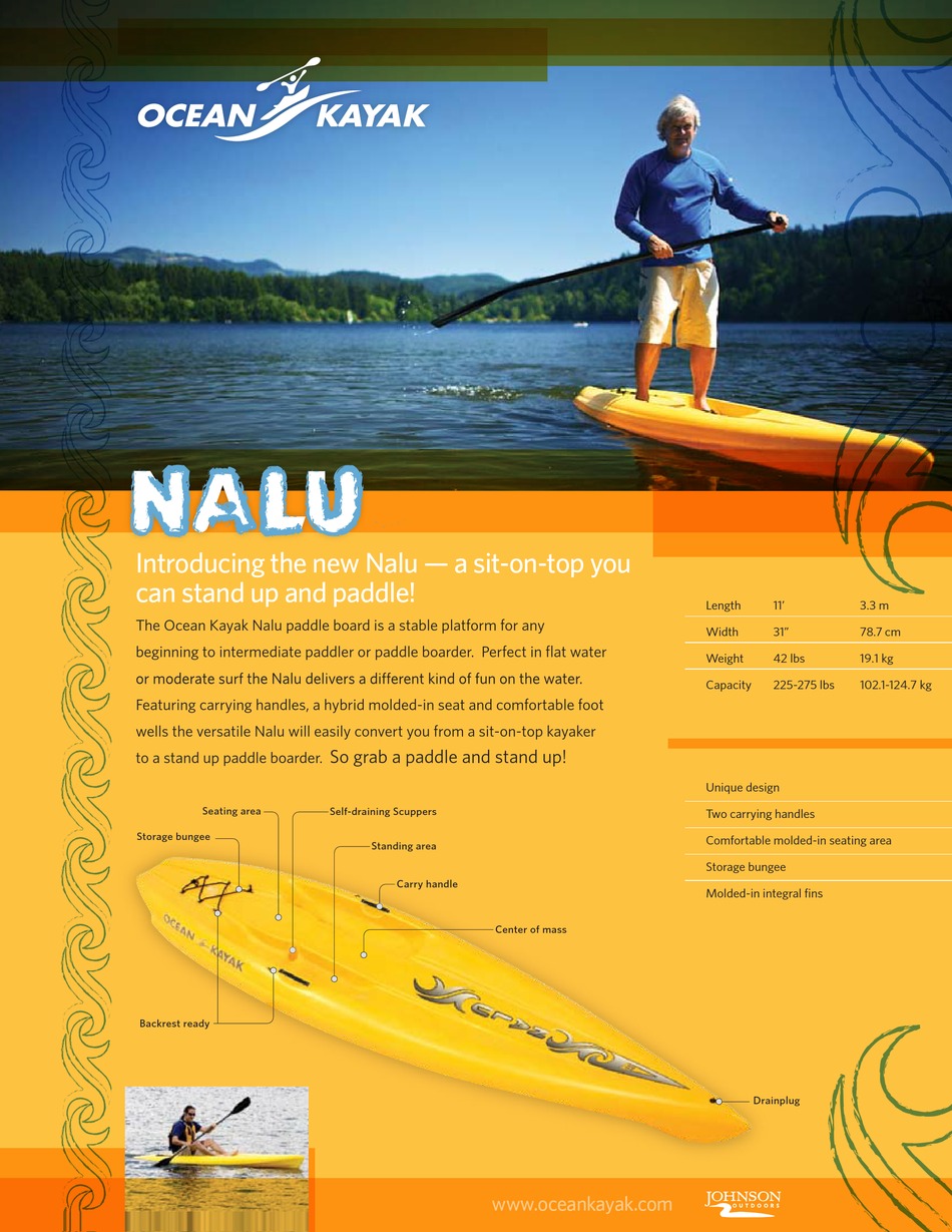 OCEAN KAYAK NALU BROCHURE Pdf Download ManualsLib