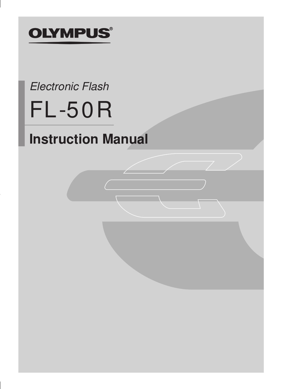 Olympus Fl 50r Instruction Manual Pdf Download Manualslib