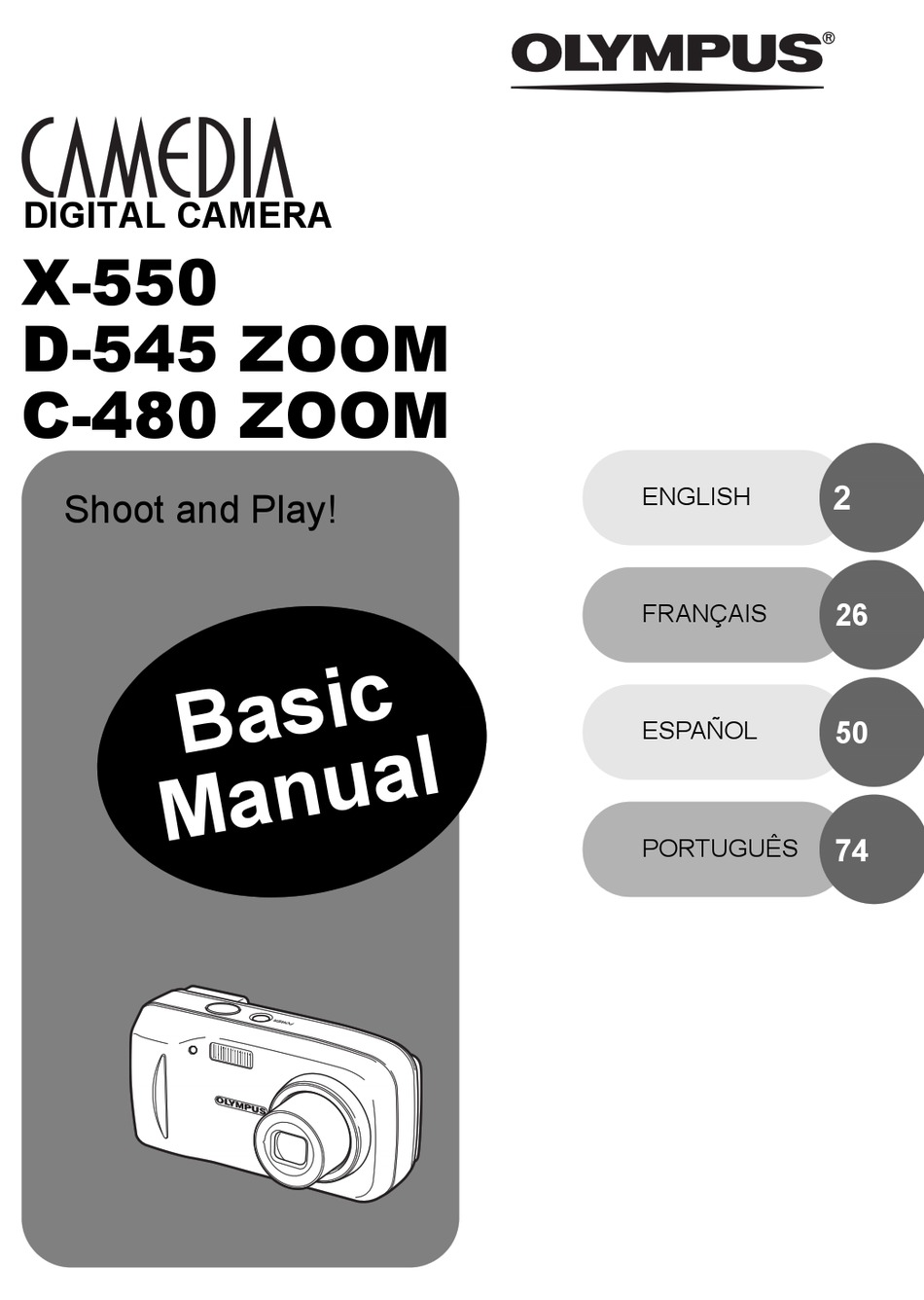 OLYMPUS CAMEDIA C480 ZOOM BASIC MANUAL Pdf Download ManualsLib