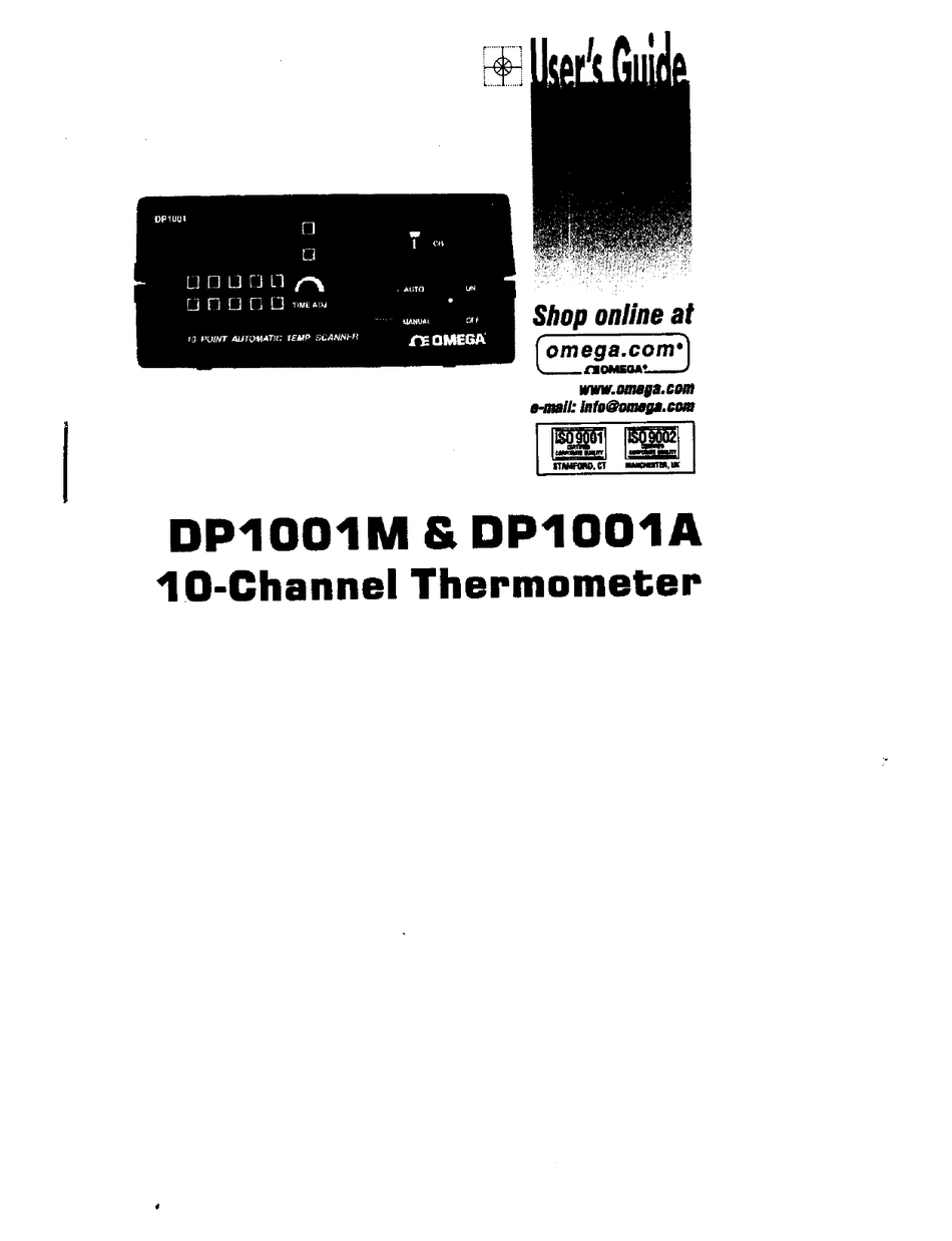 OMEGA DP1001M USER MANUAL Pdf Download ManualsLib