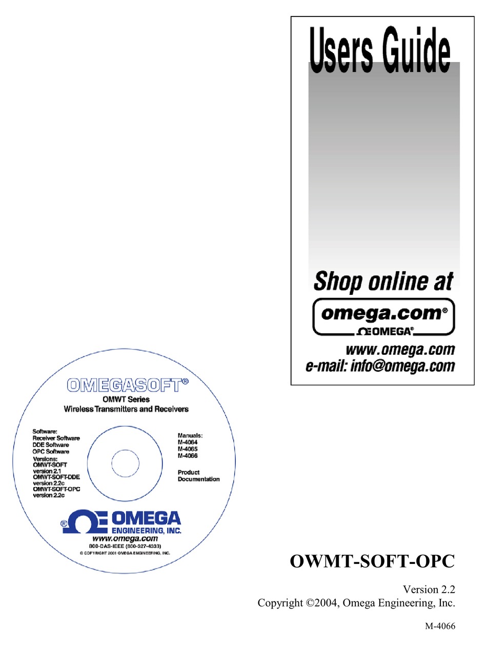 OMEGA ENGINEERING M4066 USER MANUAL Pdf Download ManualsLib
