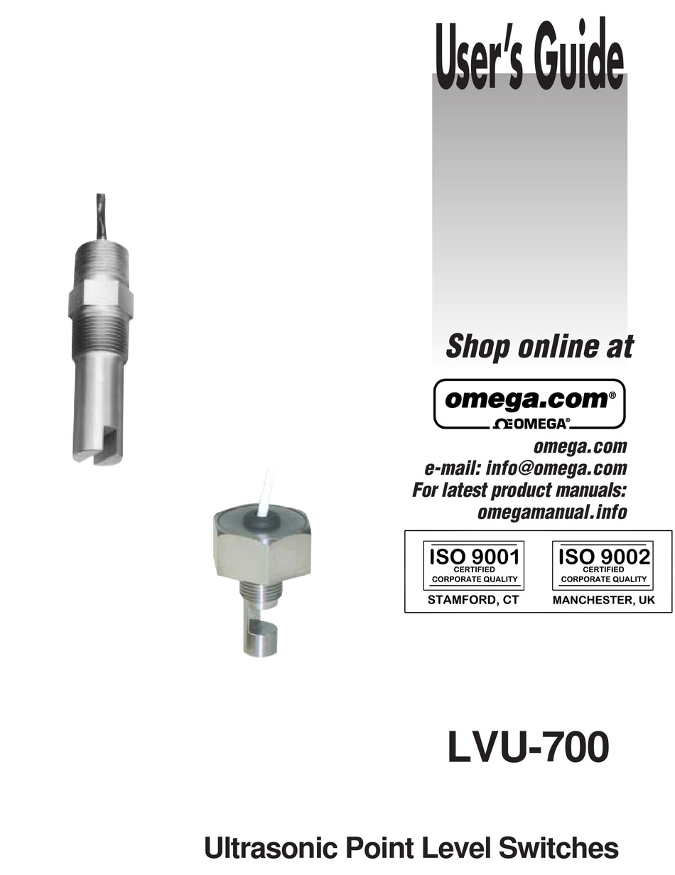 OMEGA ENGINEERING LVU700 USER MANUAL Pdf Download ManualsLib