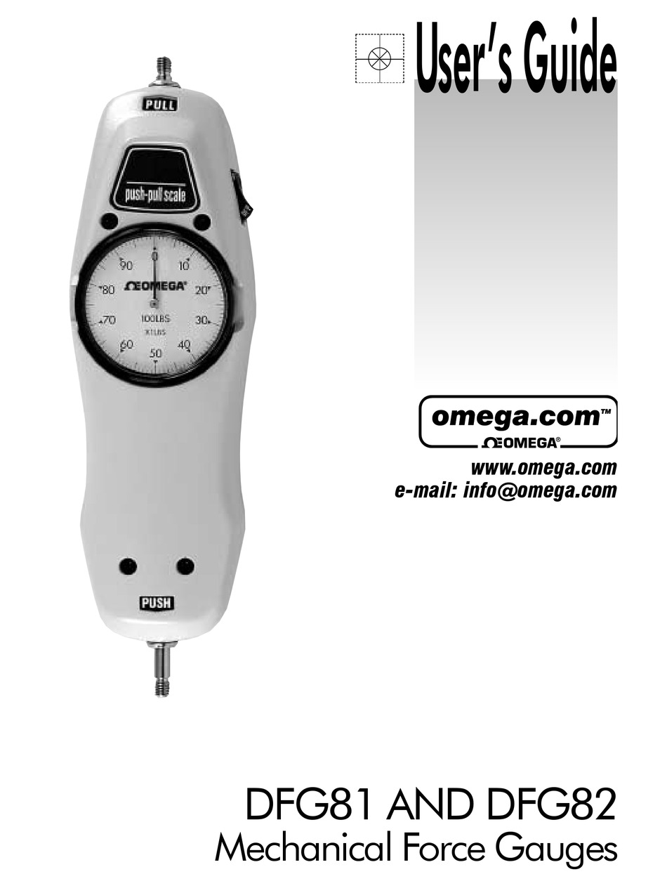 OMEGA ENGINEERING DFG81 USER MANUAL Pdf Download ManualsLib