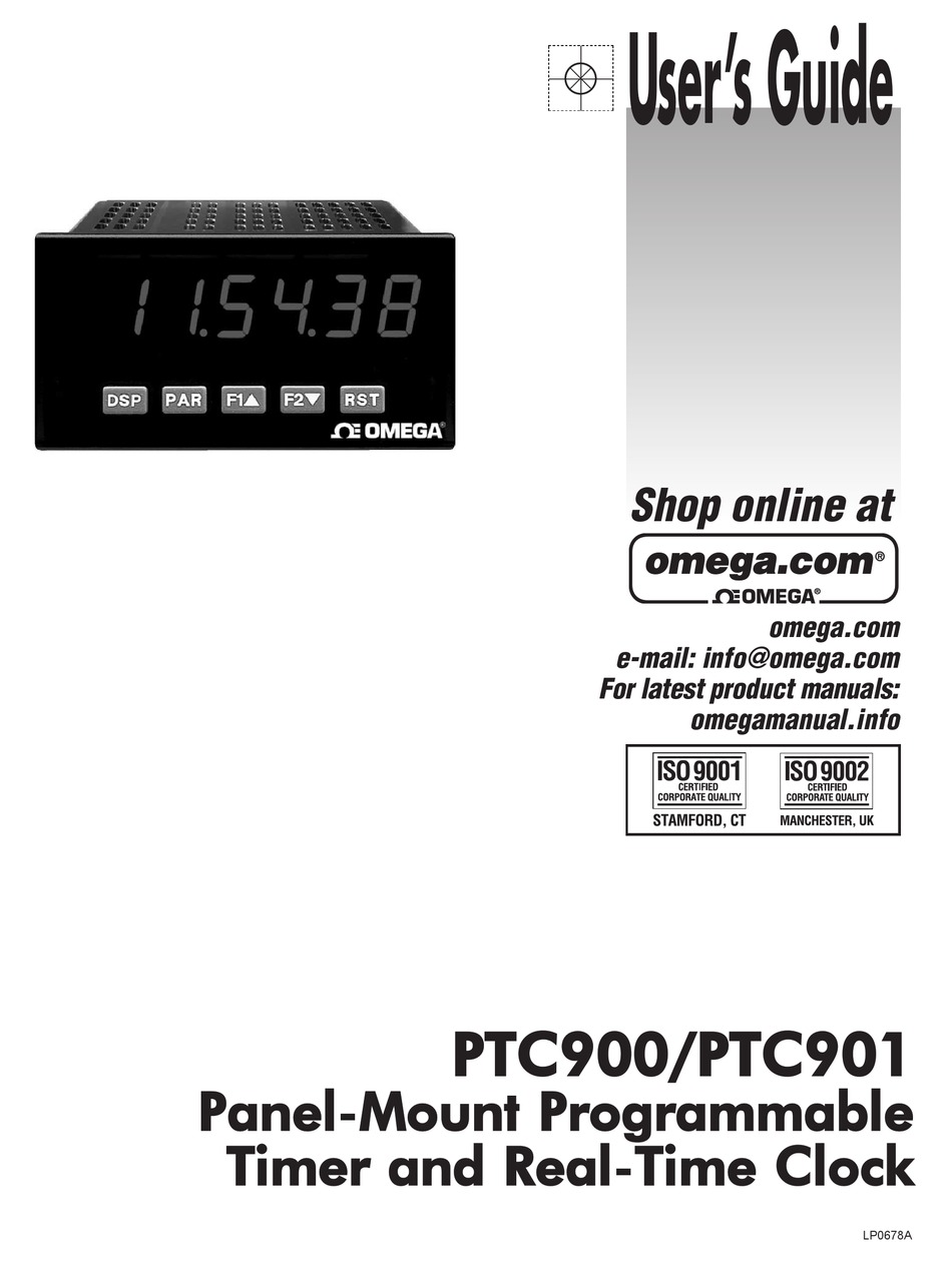 OMEGA ENGINEERING PTC900 USER MANUAL Pdf Download ManualsLib