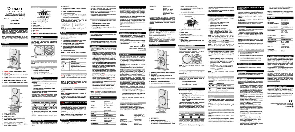 OREGON SCIENTIFIC RM512 INSTRUCTIONS MANUAL Pdf Download