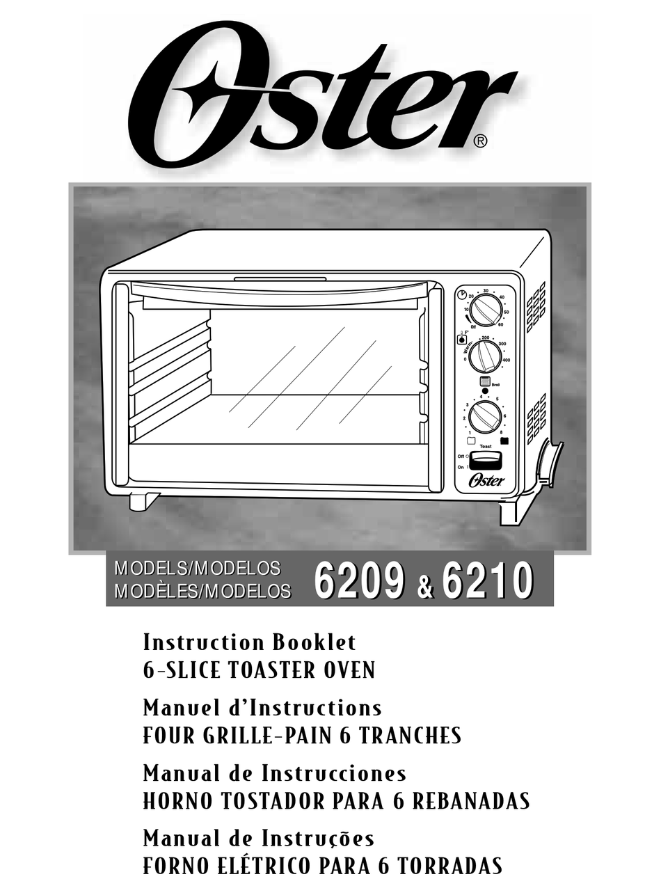 OSTER 6209 INSTRUCTION BOOKLET Pdf Download | ManualsLib