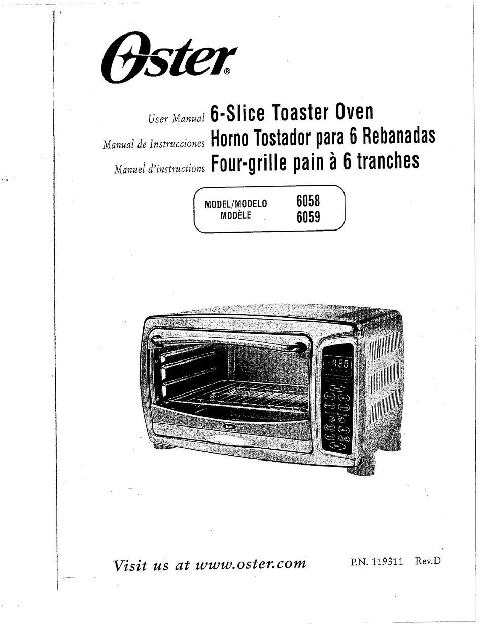 Oster 6058 User Manual Pdf Download Manualslib Oster 6058 User Manual Pdf Download Manualslib