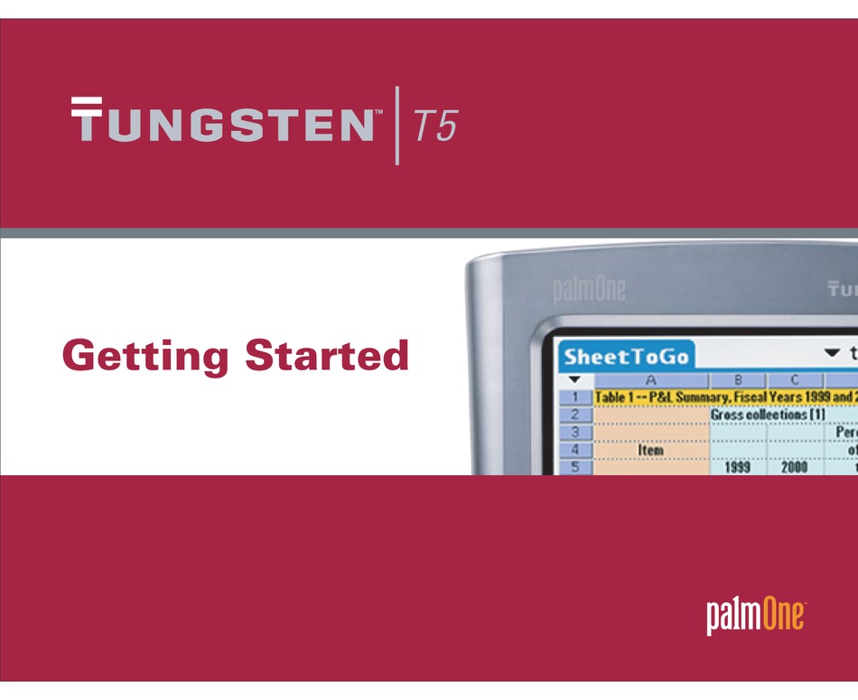 Palm Tungsten T5 PalmOne PDA 1035NA 