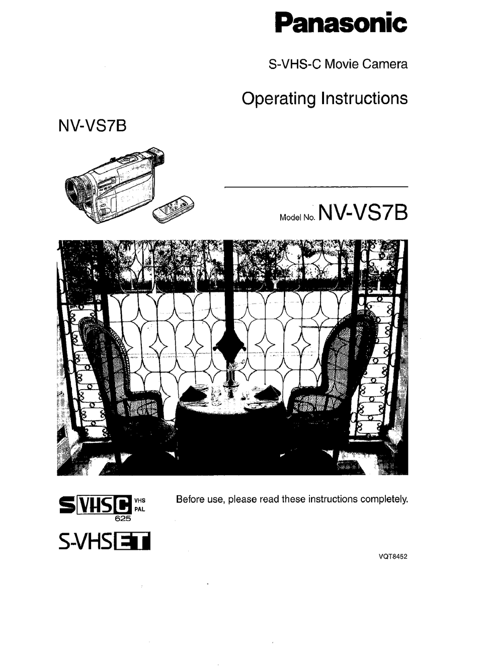 Panasonic Nv Vs 7 B Operating Instructions Manual Pdf Download Manualslib