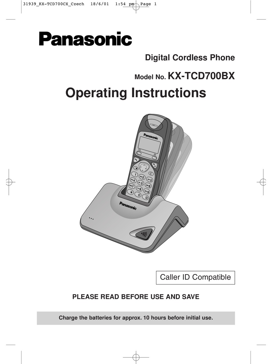 PANASONIC KX-TCD700BX OPERATING INSTRUCTIONS MANUAL Pdf Download ...