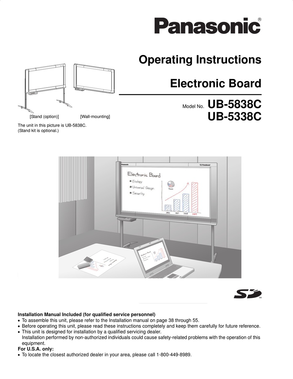 Panasonic Ub 5338c Operating Instructions Manual Pdf Download Manualslib