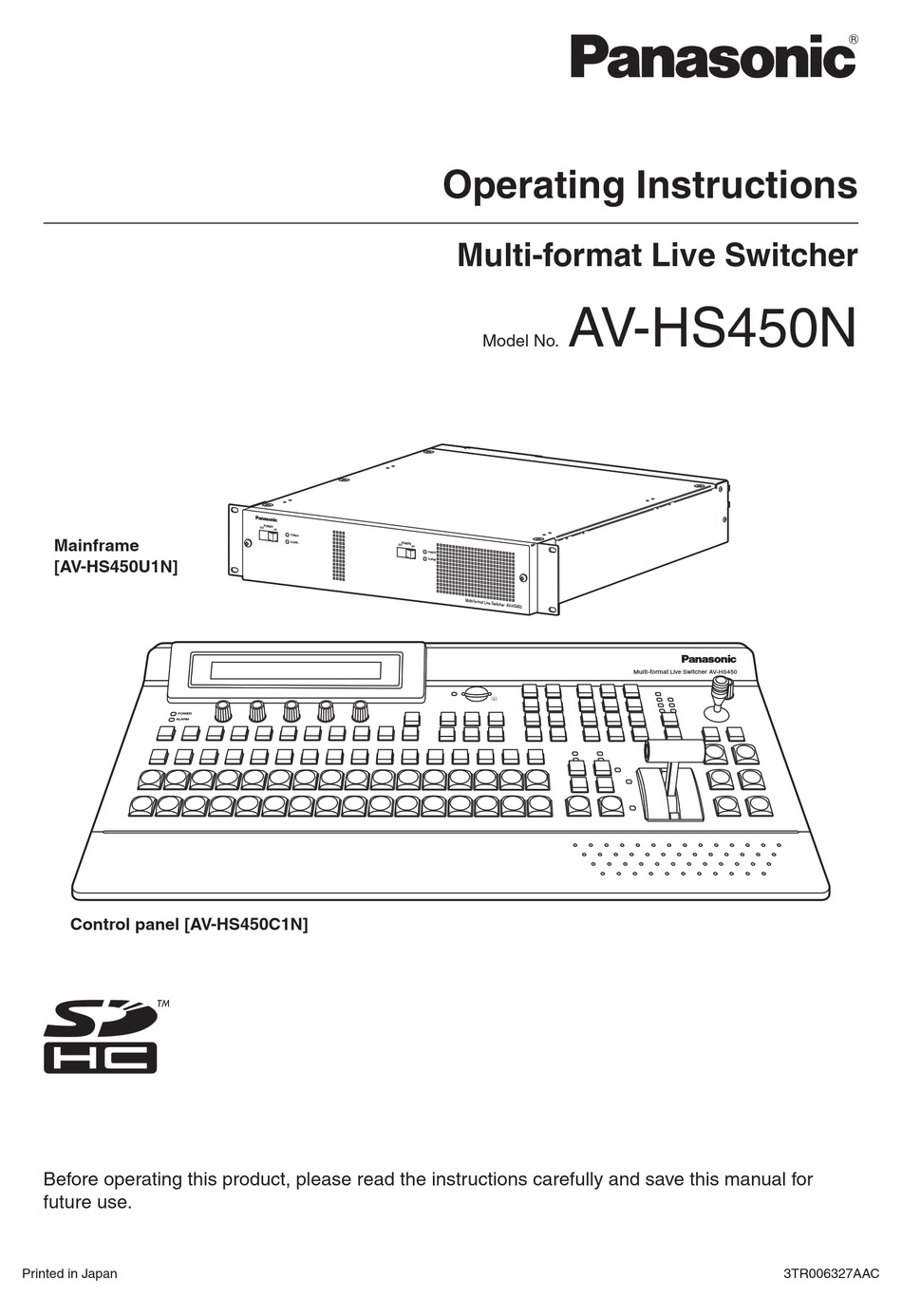 Panasonic Av Hs450n Operating Instructions Manual Pdf Download Manualslib