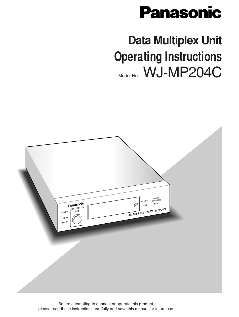 Panasonic Data Multiplex Unit WJ-MP204C 