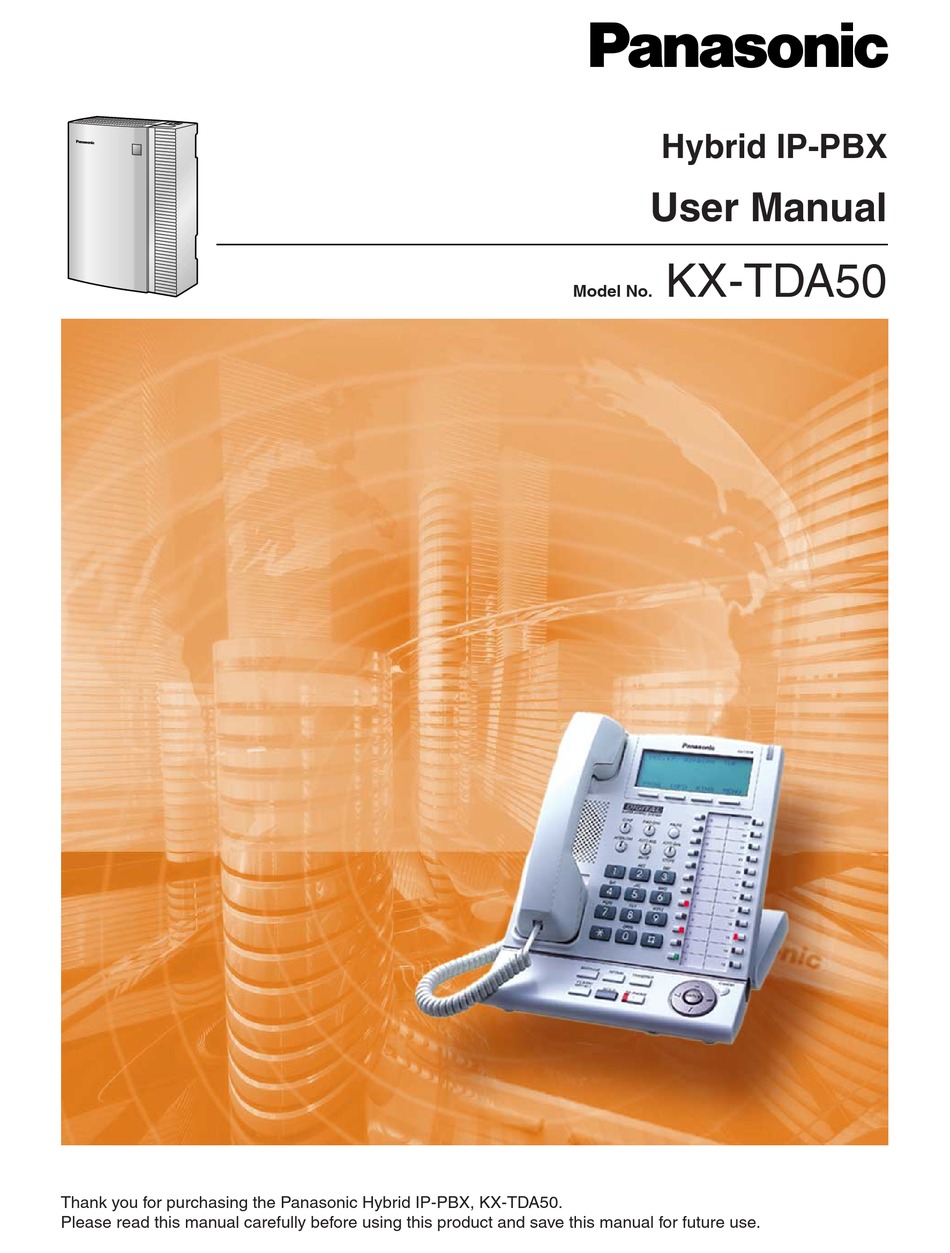PANASONIC KXTDA50 USER MANUAL Pdf Download ManualsLib