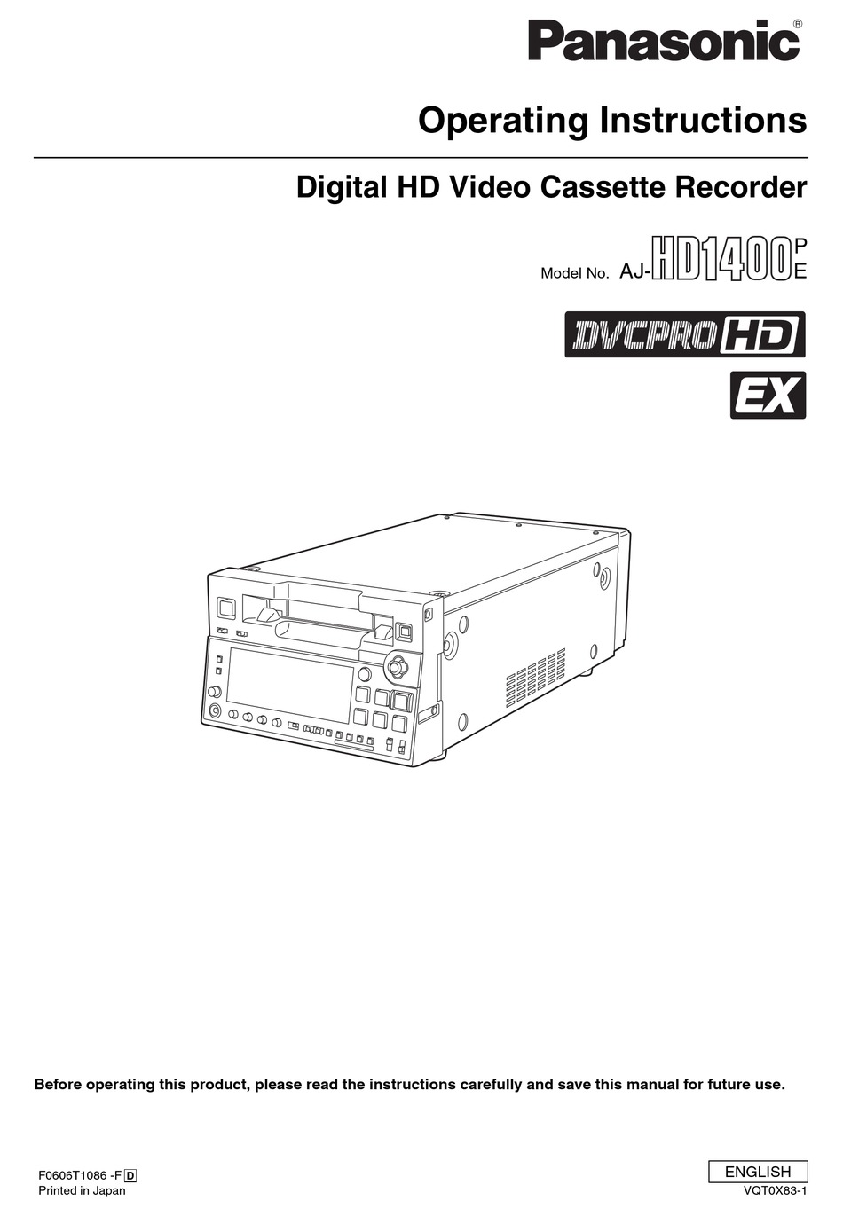 Panasonic Aj Hd1400e Operating Instructions Manual Pdf Download Manualslib Panasonic Aj Hd1400e Operating Instructions Manual Pdf Download Manualslib