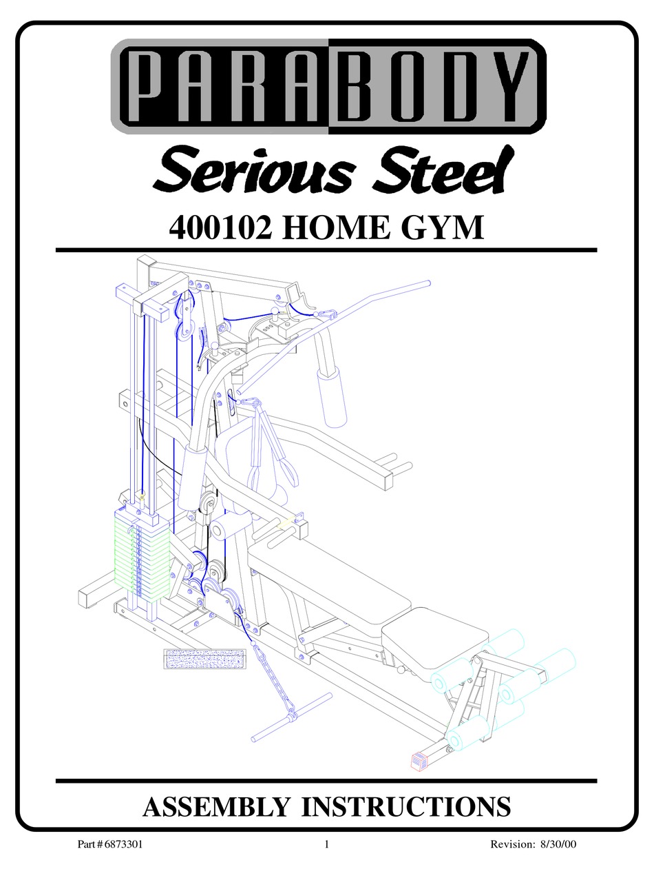 PARABODY 400102 ASSEMBLY INSTRUCTIONS MANUAL Pdf Download | ManualsLib