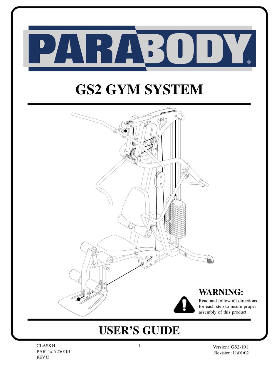 Celsius gs1 best sale home gym manual